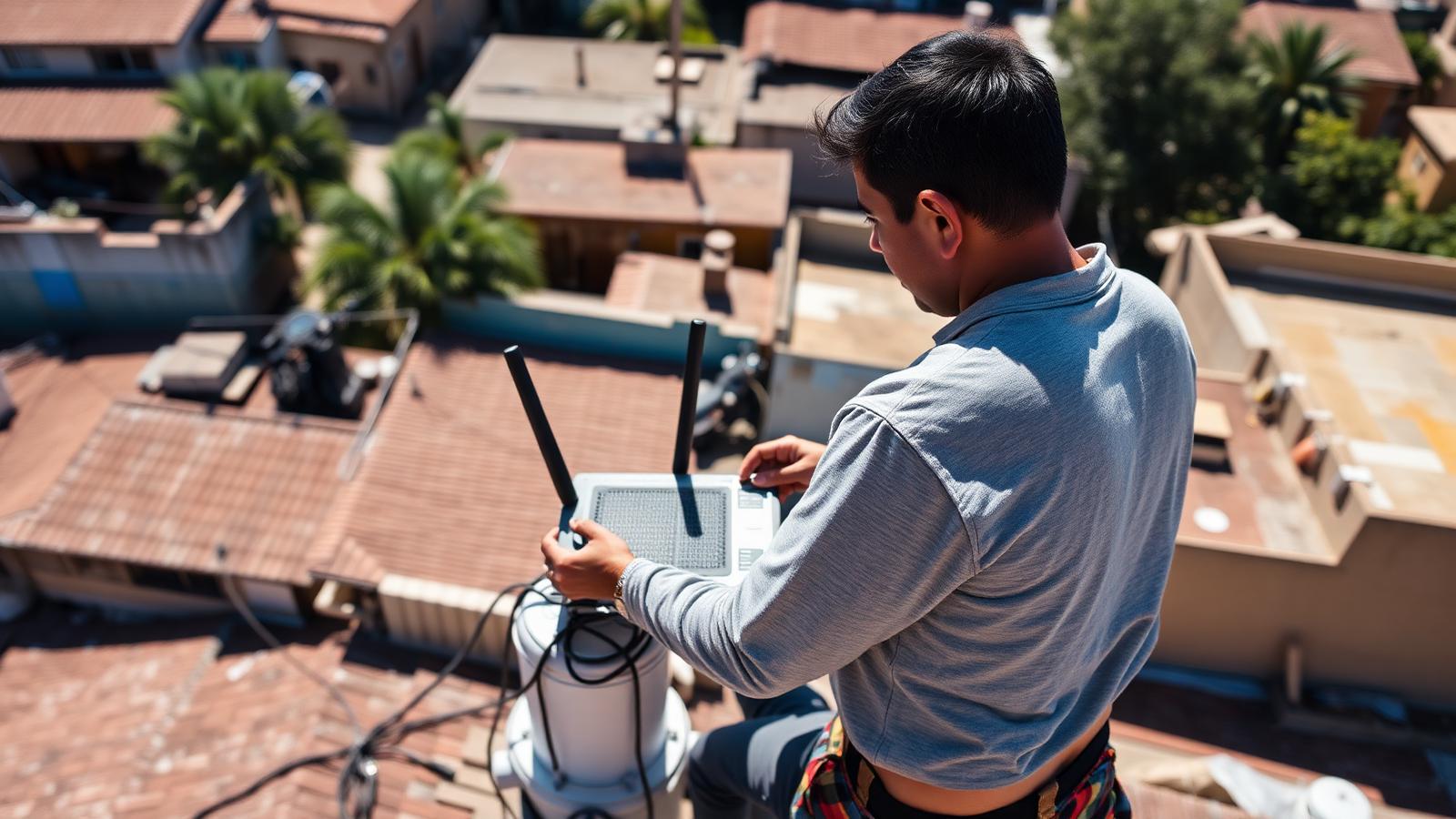 Conexión de Internet Ayotla en un hogar de la comunidad